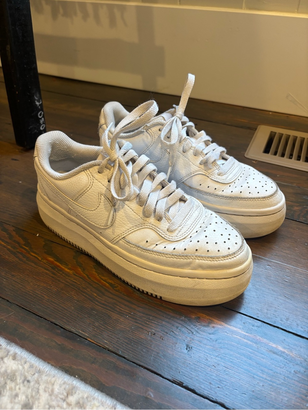 Nike Women's Low-Top Platform Sneakers in Ivory